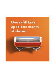 Gillette Fusion 5 Power Razor Blades Silver Orange 8 PCS
