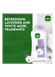 Dettol Sensitive Anti-Bacterial Lavender And White Musk Body Wash White 500ml+250ml