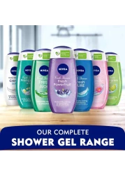 NIVEA Shower Gel Body Wash Lemongrass and Oil Caring Oil Pearls Lemongrass Scent 500ml