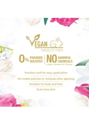 ياردلي بودرة تالك معطرة برائحة الورد الإنجليزي 250 غرام - أبيض