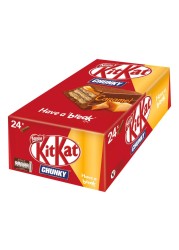 Nestle KitKat Chunky Salted Caramel Chocolate Bar, 42g Pack of 24