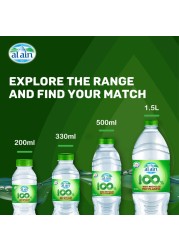 Al Ain Low Sodium Drinking Water Recycled Pet Plastic Bottle 1.5L Pack of 6