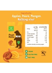 Bear Yo Yo&#39;s Pure Fruit Snacks, Mango, 20g Pack of 5