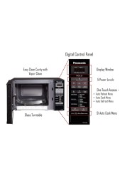Panasonic Solo Microwave Oven NN-ST266BVTG Black 20L