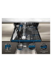 Electrolux Freestanding Dishwasher, ESZ89300SX, 15 Place Settings, Anti-Flood System, Stainless Steel