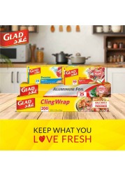 Glad Storage Zipper Bags, 20 Bags, 27.4cm x26.5cm