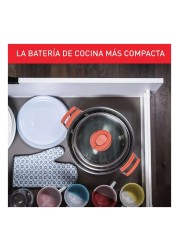 Tefal Optispace Stainless Steel Cooking Set 6 PCS