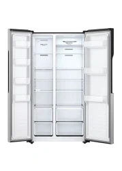 إل جي ثلاجة ببابين متجاورين GRFB587PQAM سعة 509 لتر -فضية-