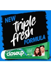 Close Up Triple Fresh Gel Toothpaste Menthol Fresh 120ml