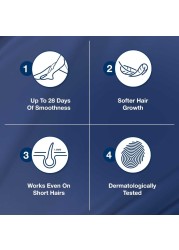فيت شرائح شمعية سهلة الجل لإزالة شعر الساقين والجسم مع زيت اللوز للبشرة الحساسة، مناديل نهائية مثالية مع زيت الأرغان حتى 28 يومًا من النعومة، 20 شريط شمع