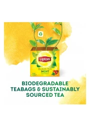 ليبتون شاي أسود بنكهة النعناع 25 كيس شاي