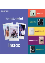 Fujifilm Instax Mini Liplay Hybrid Instant Camera- Stone White