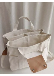 New Large Capacity Multi Compartment Women s Tote Bag Fashionable Simple And Versatile Handbag Niche Design Portable And Adjustable Shoulder Strap Mommy Shoulder Crossbody Bag Suitable For Commuting G