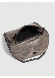 Women Handbags Soft Leather Fashion Designer Top Handle Casual Pocket Ladies Tote Portable Chain Large Shoulder Crossbody Bags Black Birthday Present