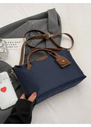 Women s Handbag Large Capacity Dumpling Shaped Tote Bag Fashionable Shoulder Bag In Blue