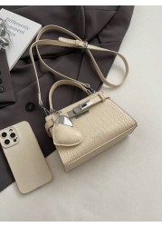 Mini Crocodile Embossed Women Handbag New Fashion Small Square Bag Versatile Shoulder Crossbody Bag