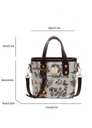 New Chinese Style Embroidered Small Handbag For Women 2025 New Fashion Shoulder Bucket Bag Stylish Spring Summer Versatile Crossbody Bag Best Mothers Day Gifts Women