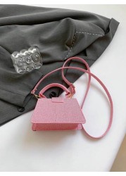 Mini Square Handbag Fashionable High Quality Makeup Bag New Solid Color Versatile Tote Bag Women Purse