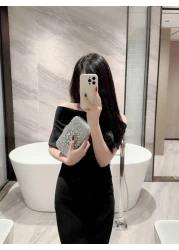 حقيبة سهرة نسائية مزينة بالراين Moonlit EveBag