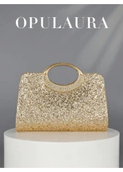 OpulAura Women s Fashion Sparkling Crystal Rhinestone Clutch Purse Luxury Shiny Rhinestone Evening Handbag For Prom Party Ball Birthday Celebration Bridal Clutch Elegant Prom Bag