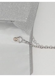 Mini Women s Glitter Rhinestone Big Bow Decor Evening Bag Prom Bags Sparkle Mini Square Handbags Bride Perfect For Party Wedding Prom Dinner Banquet Mother s Gift Perfectly Matching With New Years Out