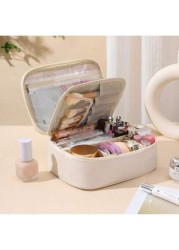 Multi Function Makeup Bag Large Capacity Cosmetic Organizer Travel Portable Handheld Waterproof Toiletry Bag Travel Essential Makeup Organizer