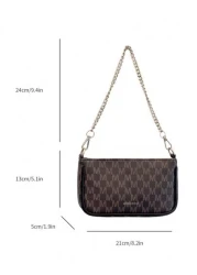 في عام 2024، حقيبة بنمط الجوكر الكلاسيكي الجديد المصنوعة من قماش PU مقاوم للماء مع طباعة بتصميم حرفي ، تم تزيينها