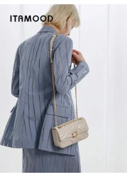 ITAMOOD Luxury Designer Lightweight Business Casual Large Capacity Square Bag Chic Microfiber Leather Cream White Purse Teacher Gifts