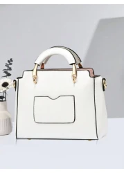 حقيبة كتف عصرية وحقيبة كروس بدي صغيرة بزخارف حرف PLANEE ومحفظة نقود بتصميم القط اللطيف، للنساء