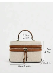 Fashionable Small Square Box Bag Handbags Shoulder Bags Crossbody Bags Suitable For Banquets Office Workers Middle School High School University