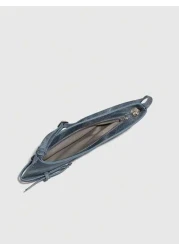 حقيبة كتف صغيرة بسيطة قابلة للاستخدام المتعدد لون أحادي قطعة واحدة من جلد البولي يوريثان بشريط معلق، حقيبة جل