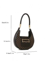 Vintage Retro 1pc Mini Floral Printed Fashionable Shoulder Bag Suitable For Women s Daily Use