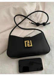 حقيبة كتف موضة نسائية كاجوال/للتنقل ذات لون سادة، حقيبة عبر الجسم محمولة مناسبة للمواعدة والتسوق والهدايا