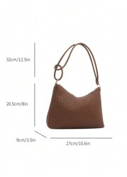 New Fashion Woven Tote Bag Retro Shoulder Bag Retro Inspired Bag For Women