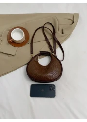 حقيبة كتف نسائية جديدة على الطراز الأوروبي والأمريكي، حقيبة يد كاجوال من البولي يوريثان متعددة الاستخدامات،