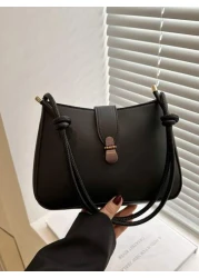 قطعة واحدة حقيبة إبطية عصرية شاملة المناسبات للنساء، حقيبة يد فاخرة عتيقة كبيرة السعة ذات شكل مربع صغير، خفيف