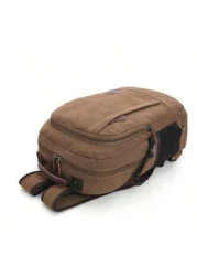 حقيبة ظهر كانفاس مغسولة جديدة، أناقة الشارع العادية، سعة كبيرة متعددة الوظائف حقيبة ظهر للسفر