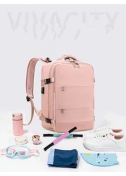 1 Pc Large Capacity Travel Backpack For Women Work Bag Carry On Hand Luggage Water Resistant Business Large Day Pack Weekender Bag Slim Laptop Backpack College Bag Computer Bag Gifts For Men Women For