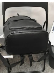 Men Large Capacity Backpack Schoolbag For Travel College School Leather Bag Vintage Sport Water Proof Portable Laptop Bag Black Bag Gifts Rucksack Fathers Day Extra Large School Backpack Purse Holiday