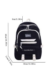 Fashionable Casual Backpack With Large Capacity Ideal For Traveling And School Rucksack Summer College Bag Dad School Bag Freshman For Books Multi Functional Dorm University School Backpack Students C