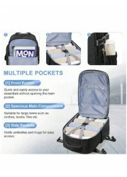 Travel Backpack Carry On Backpack Airline Approved Hiking Sport Casual Daypack Waterproof Personal Item Backpack Large Capacity Oversized For Work Vacation Outdoor Student New Year s Day Gift Valentin