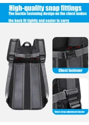 1 Piece Large Capacity Waterproof Fashion Outdoor Hiking Bag Travel Bag Backpack With Multiple Pockets And Compartments Student Backpack School Bag With Headphone Jack Sports School Bag Commute School