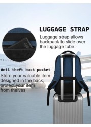 Laptop Backpack 15 6 Inch Large Travel Backpack Best Gift Water Proof Computer Backpack Work Business College Backpack Book Bag Friendly Carry On Backpack With USB Port Rucksack Summer School Bag Wate
