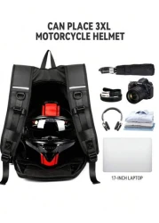 Cycling Backpack Motorcycle Helmet Bag Full Helmet Backpack Women Knight Bag Waterproof Travel Bag Travel Man Large Capacity Multi Functional For Work Travel Business For Hiking Camping For Women And