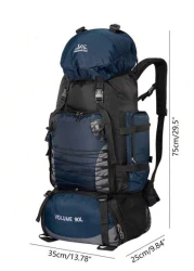 90L Travel Bag Large Capacity Camping Backpack Climbing Backpacks Outdoor Sport Hiking Trekking Shoulder Bags With Waterproof Rain Cover Christmas Fall University School Bag For School College Gifts S