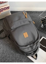 Canvas Backpack Large Capacity School Bag Casual Travel Rucksack Laptop Bag College Bag Summer Dad Bag For School Multi Functional For Books For School Supplies Teenagers Freshmen High School Universi