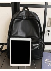 peach tree 1pc Fashionable Minimalist Campus Backpack Suitable For 12 Inch Tablets Versatile High Capacity Water Resistant Streamlined Suitable For School Travel Hiking Outdoor Business Fitness Back T