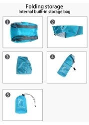 1pc Foldable Backpack 20L Outdoor Sports Bag Water Resistant And Comfortable Folding Bag Ultra Light Portable Storage Bag Backpack For Travel