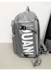 Casual Sports Gym Bag Large Capacity Multi Layer Lightweight Travel Duffel Bag Solid Color For Men College Students