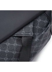 17 Inch Medium Laptop Backpack Geometric Pattern Buckle Design Pu Camping Bag Schoolbag College School Casual Backpack Laptop Backpack Commute Lightweight Flap Backpack S Leather Bag Student Travel Mu